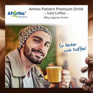 Amino Pattern Premium Drink - Iced Coffee - 480 g veganes Pulver