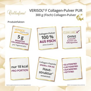 Cellufine® VERISOL® F (Fisch) Collagen-Pulver PUR - 300 g  Doypack