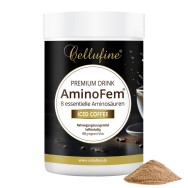 Cellufine® AminoFem® 8 essentielle Aminosäuren Premium Drink - Iced Coffee - 480 g veganes Pulver