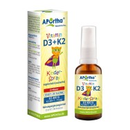 Vitamin D3 + K2 für Kinder - Erdbeergeschmack  - 25 ml vegetarisches Mundspray