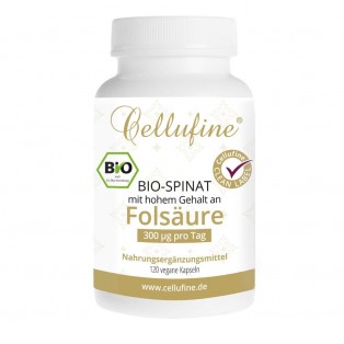 Cellufine® Bio-Spinat mit hohem Folsäure-Gehalt - 120 Kapseln