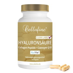 Cellufine® Hyaluronsäure-Kapseln mit Collagen-Peptiden und Q10 – 120 Kapseln